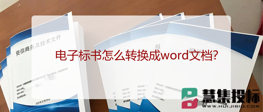 电子标书怎么转换成word文档？
