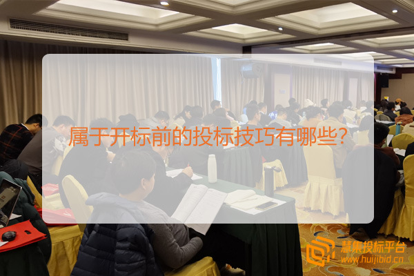 属于开标前的投标技巧有哪些？.jpg