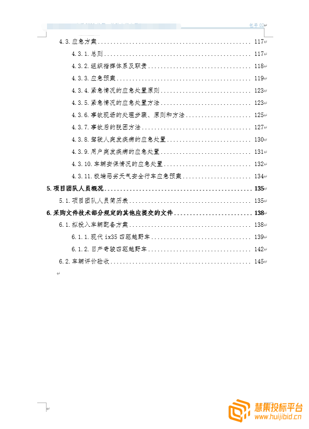 汽车租赁招标项目，投标文件怎么写？